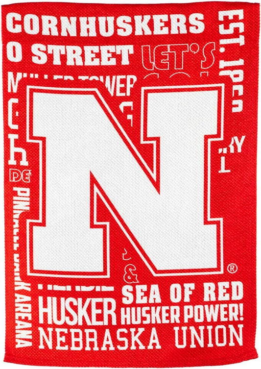 University of Nebraska Cornhuskers Premium Double Sided Banner Flag 28x44 Inch Fan Rules Design Indoor Outdoor by Fielders Choice
