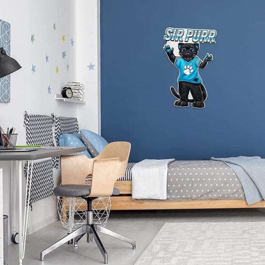 Carolina Panthers Pennant Mascot Logo 18 Inch Soft Felt by Fielders Choice