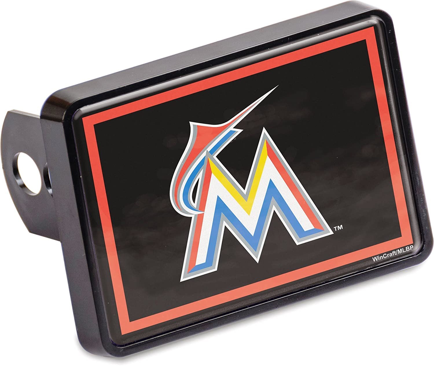 Miami Marlins Plastic Universal Size Auto Hitch Cover Plastic Bumper Trailer Baseball by Fielders Choice