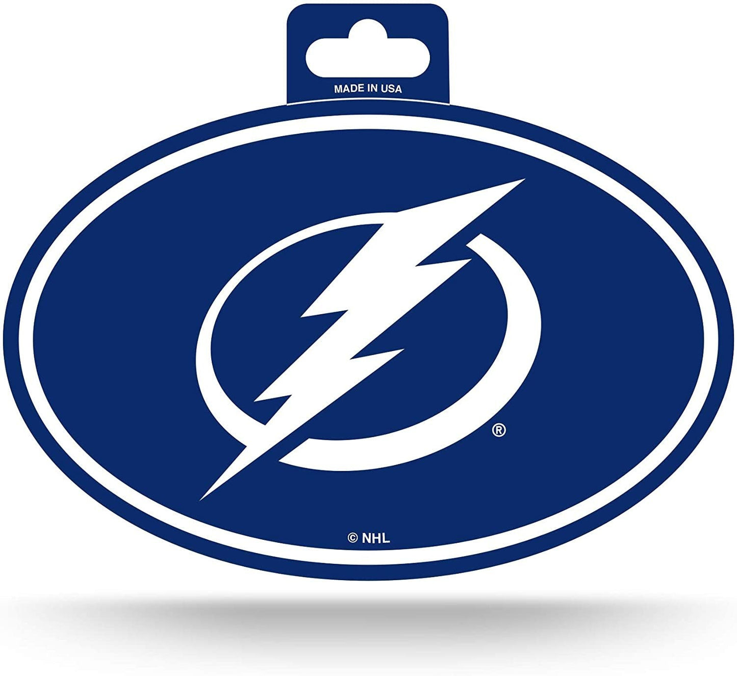 NHL Tampa Bay Lightning Color Team Logo Oval Sticker by Fielders Choice