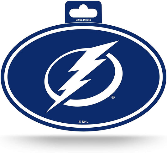 NHL Tampa Bay Lightning Color Team Logo Oval Sticker by Fielders Choice