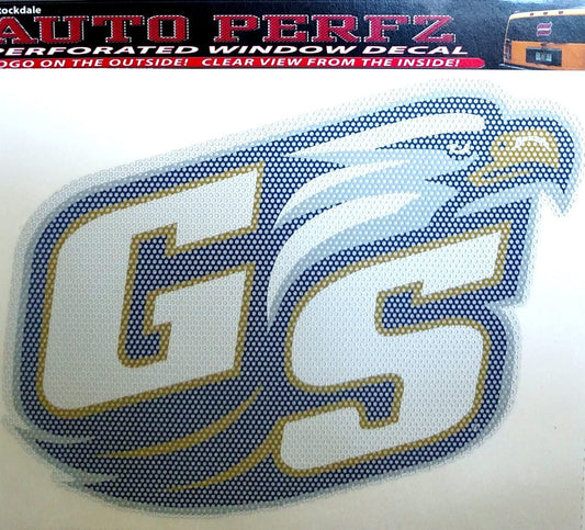 Georgia Southern University Eagles 8 Inch Preforated Window Film Decal Sticker, One-Way Vision, Adhesive Backing by Fielders Choice