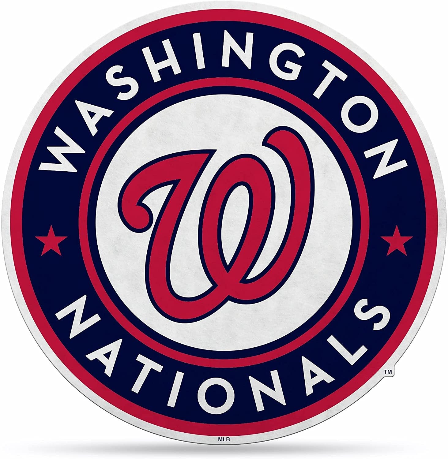Washington Nationals Pennant Shape Cut Primary Logo Design by Fielders Choice