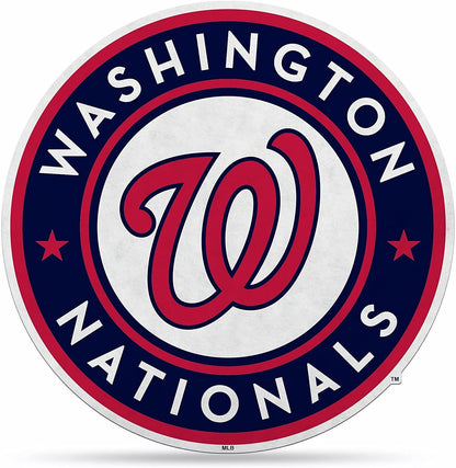Washington Nationals Pennant Shape Cut Primary Logo Design by Fielders Choice