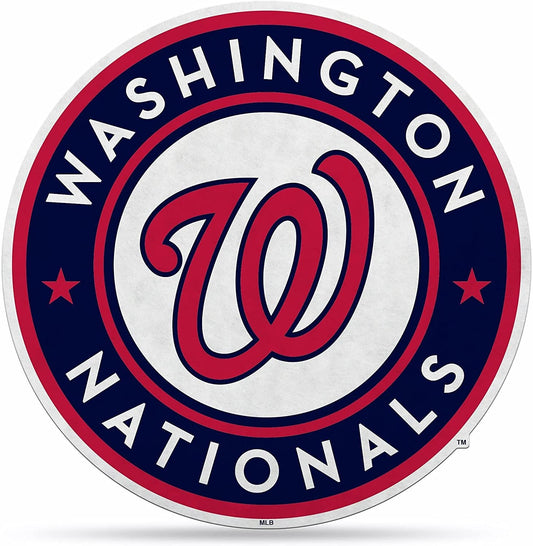Washington Nationals Pennant Shape Cut Primary Logo Design by Fielders Choice