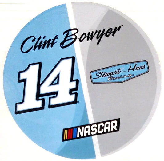 Clint Bowyer #14 NSD 4" Round DECAL Vinyl Auto Home Window Glass Nascar Racing by Fielders Choice