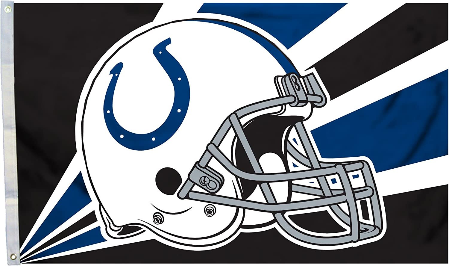 Indianapolis Colts Flag Banner 3x5 Feet Metal Grommets Helmet Design by Fielders Choice