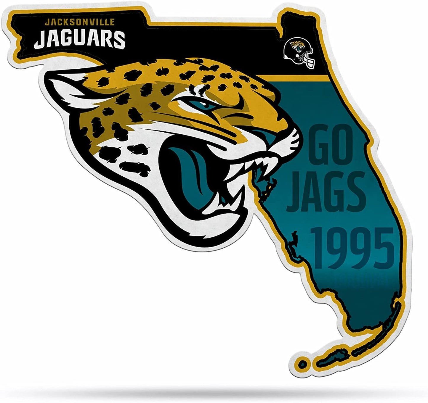 Jacksonville Jaguars Pennant State Shape 18 Inch Soft Felt by Fielders Choice