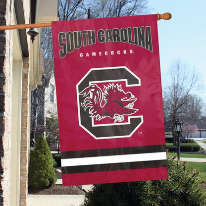 University of South Carolina Gamecocks Banner Flag 28x40 Inch Double Sided Embroidered Applique by Fielders Choice