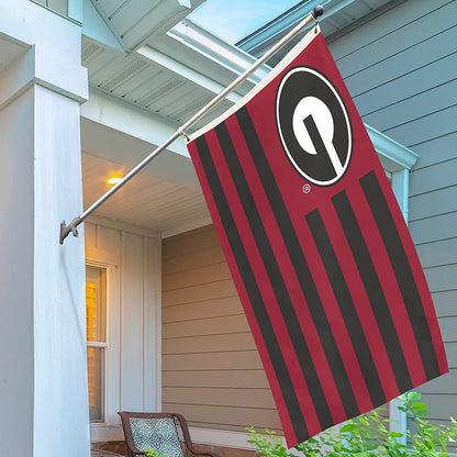 University of Georgia Bulldogs Flag Banner 3x5 Feet Metal Grommets Flag Design by Fielders Choice