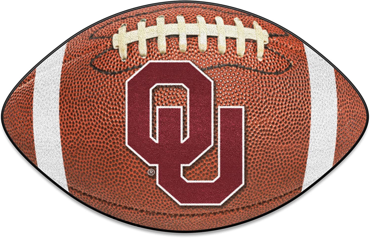 University of Oklahoma Sooners Floor Mat Area Rug, 20x32 Inch, Non-Skid Backing, Football Design by Fielders Choice