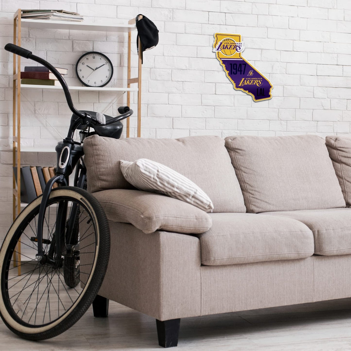 Los Angeles Lakers 18 Inch Pennant, State Design, Soft Felt by Fielders Choice