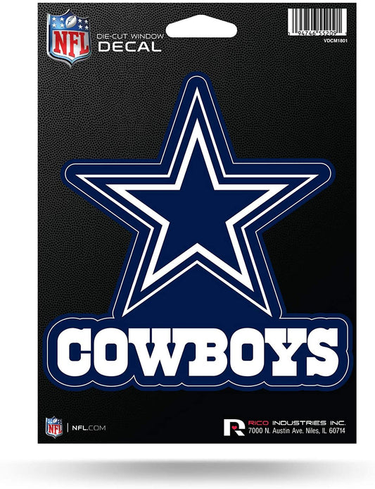 Dallas Cowboys 5 Inch Die Cut Flat Vinyl Decal Sticker Adhesive Backing by Fielders Choice