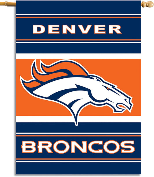 Denver Broncos 2-Sided 28-by-40-Inch House Banner by Fielders Choice