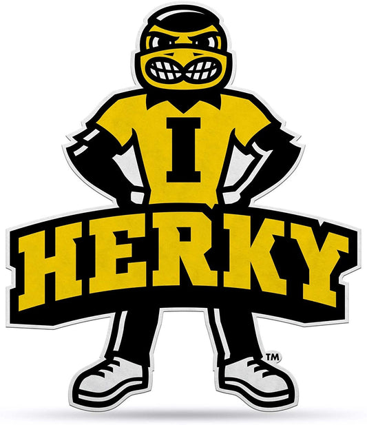Iowa Hawkeyes Pennant Mascot Design 18 Inch Soft Felt University of by Fielders Choice