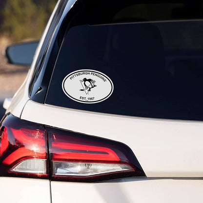 Tampa Bay Buccaneers Black and White Team Logo Oval Sticker Decal, 5 Inch by Fielders Choice