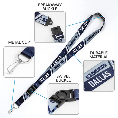 Orlando Magic Lanyard Keychain Safety Breakaway Double Sided by Fielders Choice
