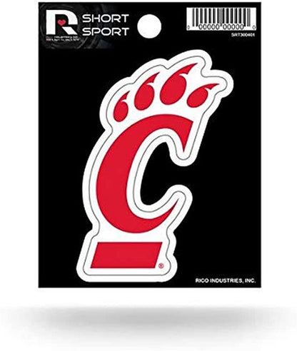 University of Cincinnati Bearcats 3 Inch Decal Sticker Flat Vinyl Full Adhesive Backing by Fielders Choice