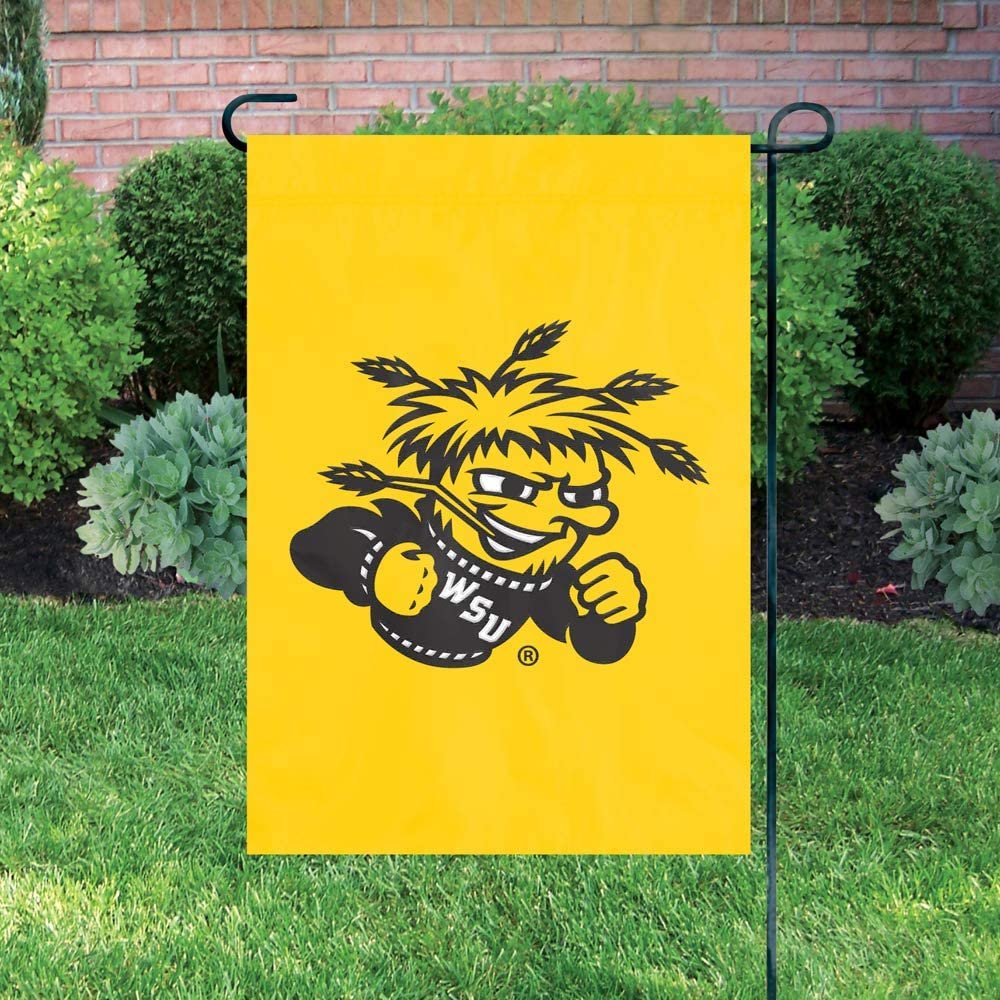 Wichita State University Shockers Premium Garden Flag Banner Applique Embroidered 12.5x18 Inch by Fielders Choice