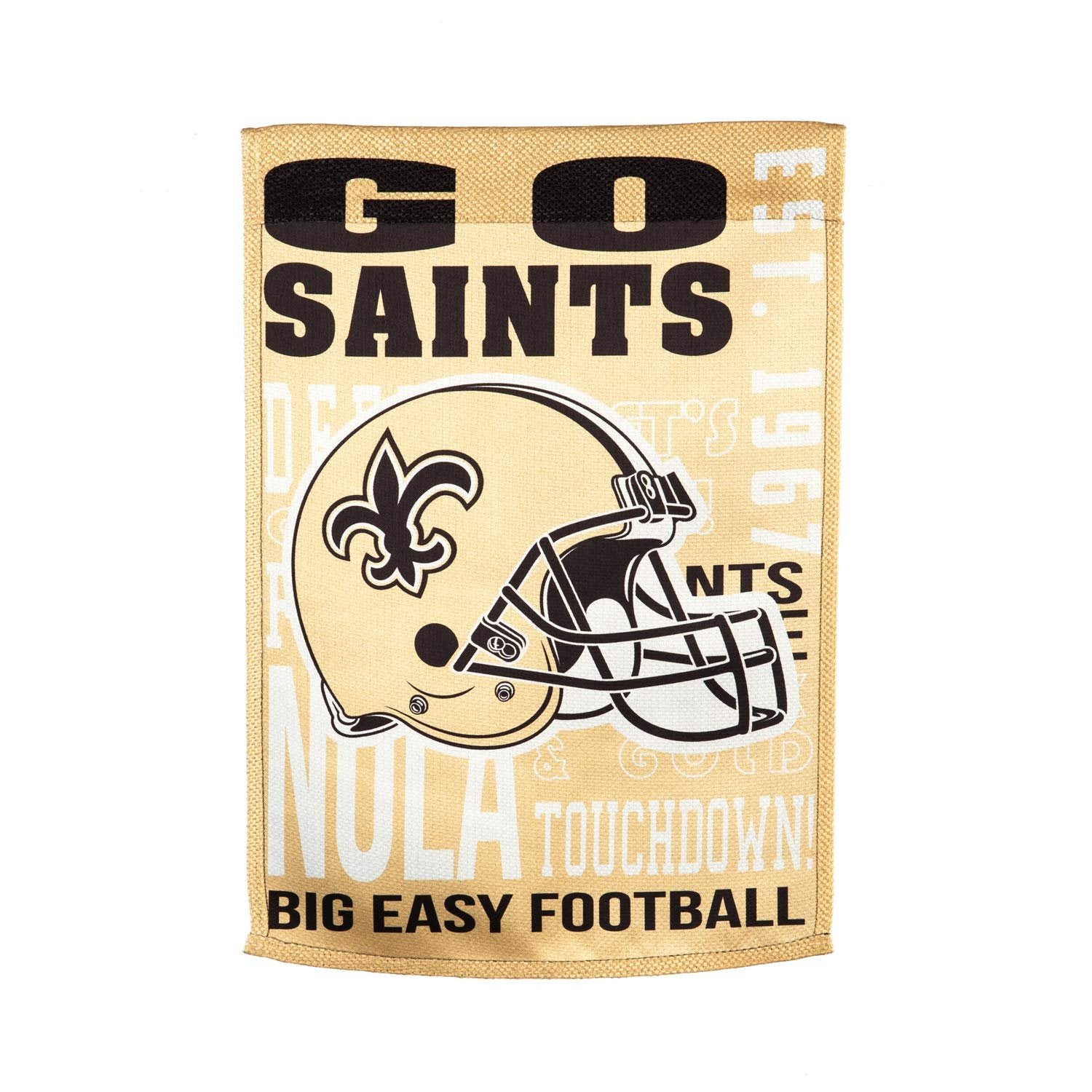 New Orleans Saints Premium Garden Flag Banner, Double Sided, Fan Rules, 13x18 Inch by Fielders Choice