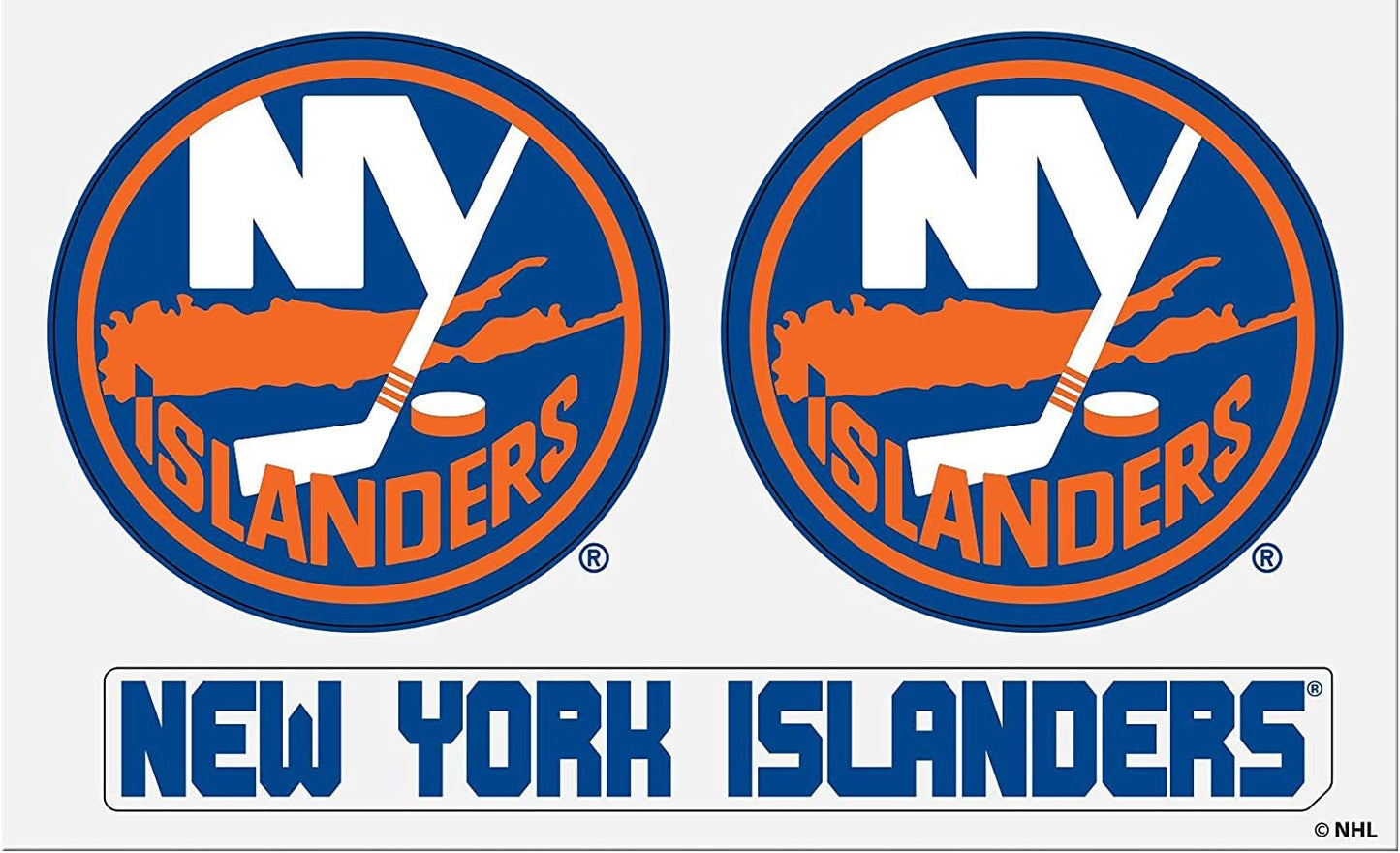 New York Islanders 3 Piece Multi Magnet Set, 8.5x11 Inch Sheet Auto Home by Fielders Choice