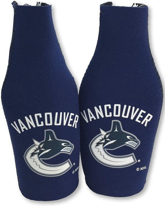 Vancouver Canucks Pair of 16 oz Drink Bottle Coolers Insulators Neoprene Beer Soda by Fielders Choice