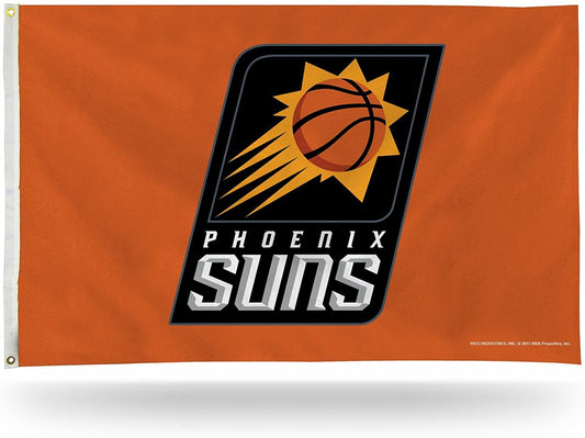 Phoenix Suns Premium 3x5 Feet Flag Banner, Logo Design, Metal Grommets, Outdoor Use, Single Sided by Fielders Choice