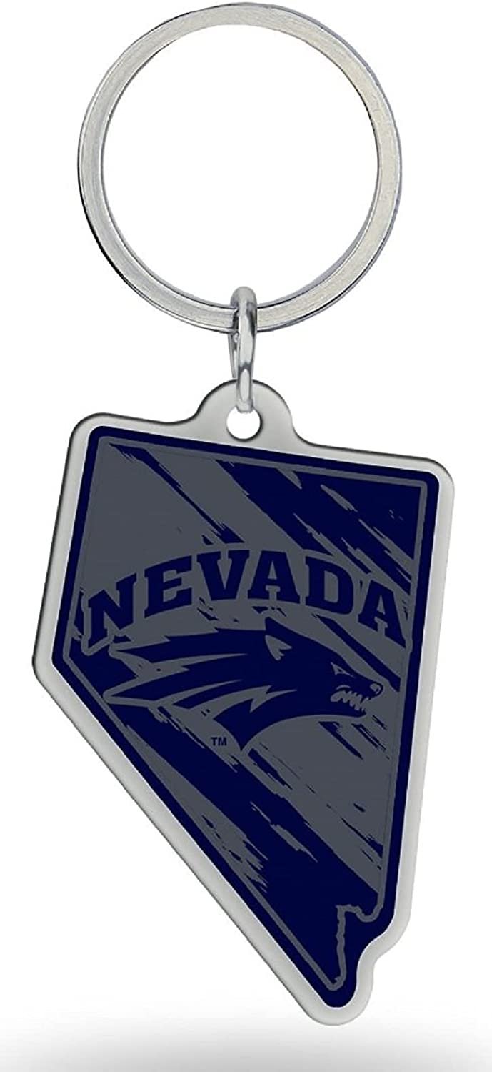 Rico NCAA Nevada - Reno -Nevada State Shaped Keychain by Fielders Choice