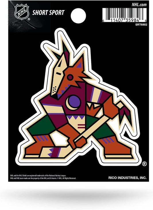 Arizona Coyotes, Kachina, 3 Inch Decal Sticker, Flat Vinyl Die Cut, Full Adhesive Backing by Fielders Choice