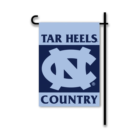 University of North Carolina Tar Heels Premium Double Sided Garden Flag, 13x18 Inch, Country Design, Display Pole Sold Separately by Fielders Choice