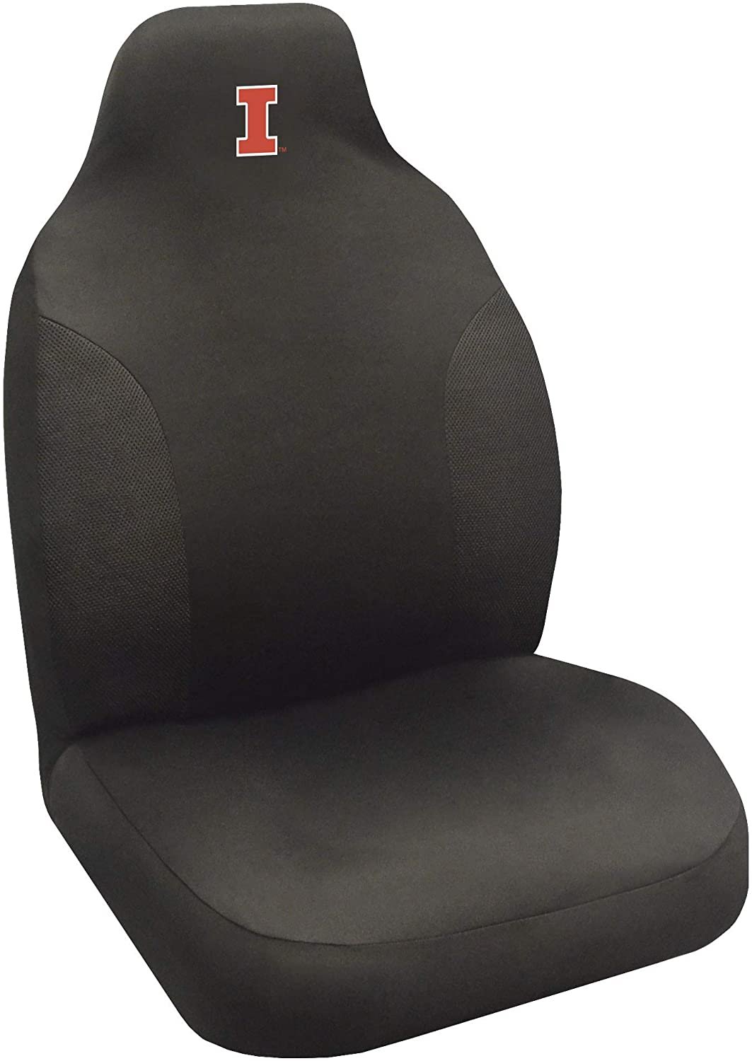 Illinois Illini Bucket Auto Seat Cover 48x20 Inch Elastic by Fielders Choice