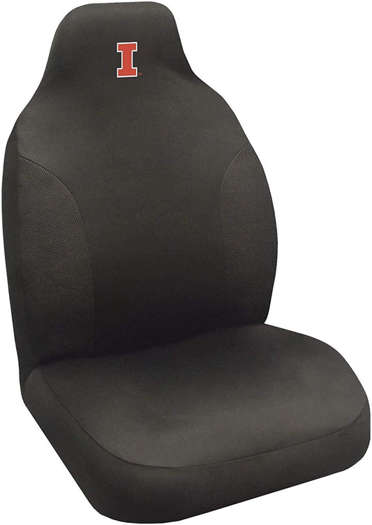 Illinois Illini Bucket Auto Seat Cover 48x20 Inch Elastic by Fielders Choice