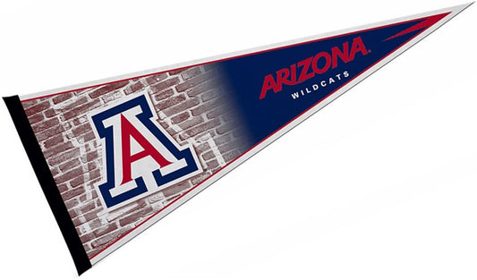 University of Arizona Wildcats Soft Felt Pennant, Primary Design, 12x30 Inch, Easy To Hang by Fielders Choice
