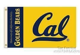 University of California Bears Cal Berkley Premium 3x5 Feet Flag Banner, Logo Design, Metal Grommets, Outdoor Use, Single Sided by Fielders Choice