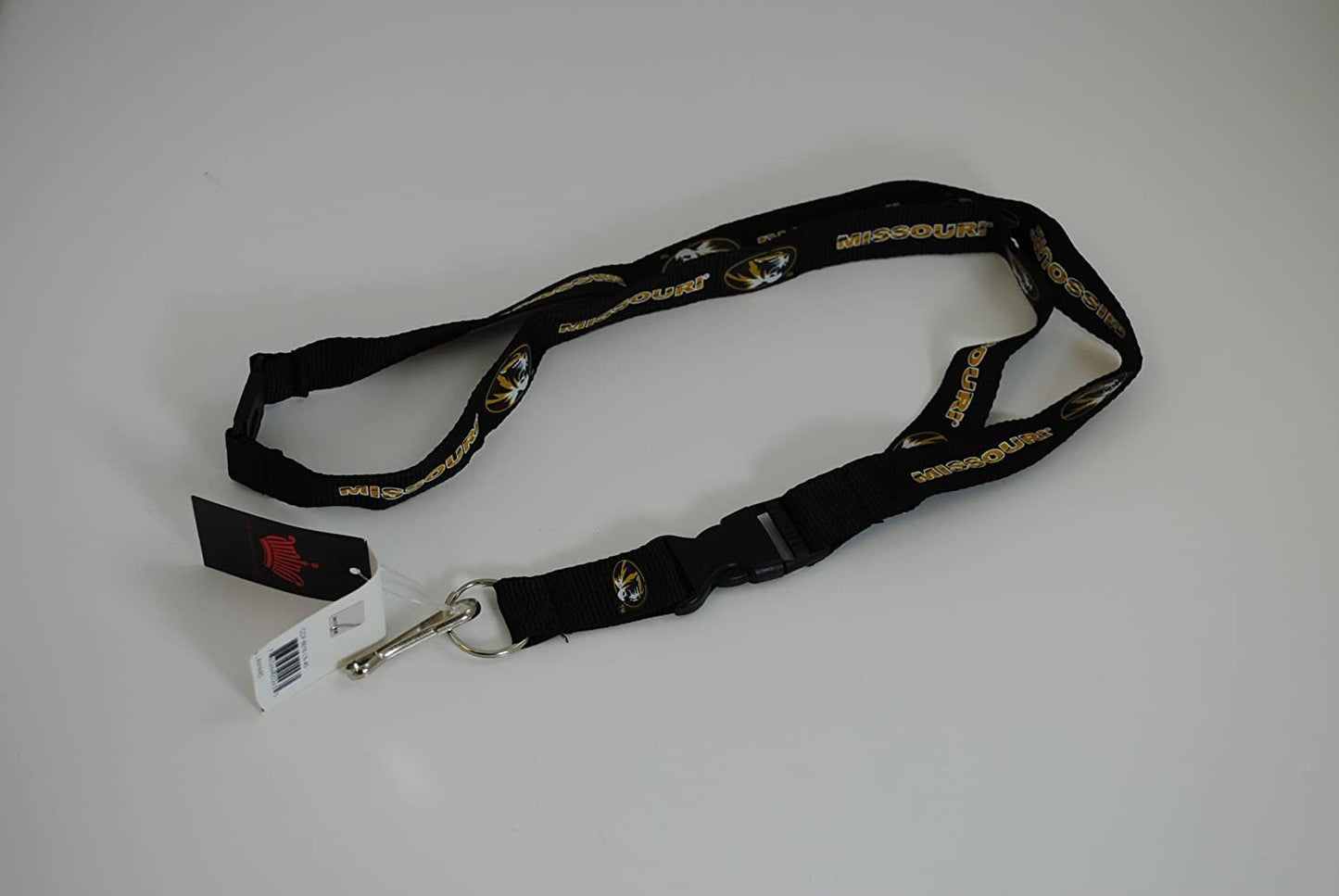 NCAA Missouri Tigers Team Color Lanyard, 22-inches, Black by Fielders Choice