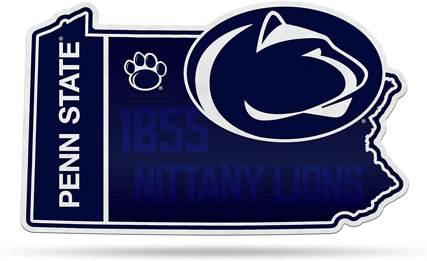 Penn State Nittany Lions Pennant State Shape 18 Inch Soft Felt University of by Fielders Choice