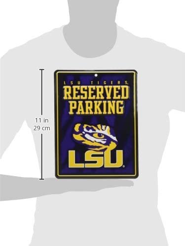 LSU Tigers Metal Parking Sign by Fielders Choice