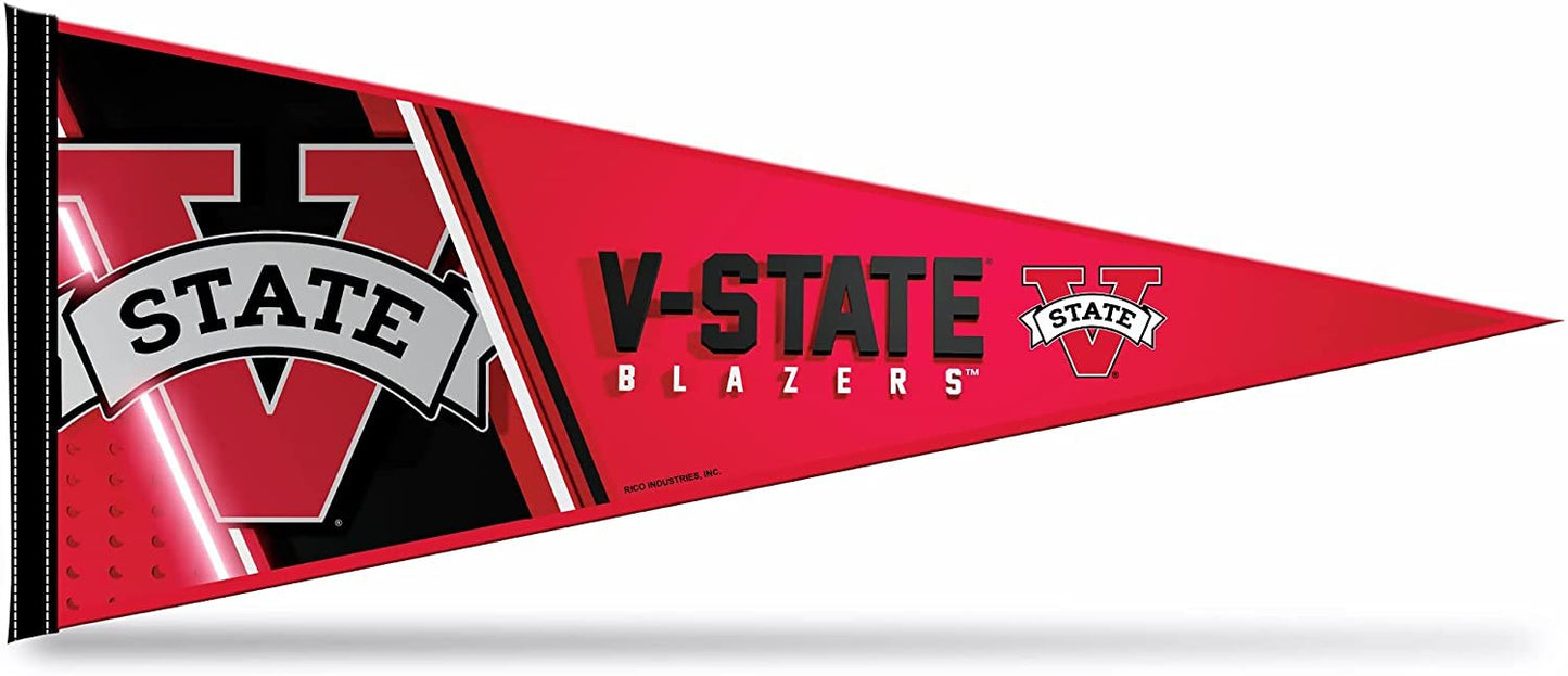 Valdosta State University Blazers Soft Felt Pennant, Primary Design, 12x30 Inch, Easy To Hang by Fielders Choice