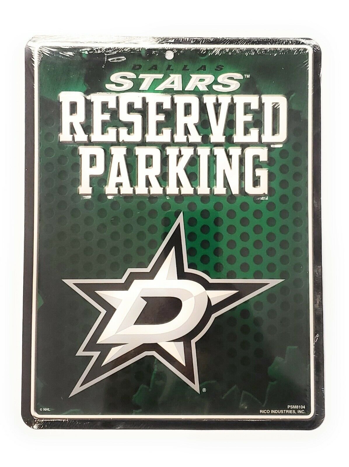 Dallas Stars Parking Sign Metal 8x11 Metal Embossed Wall Novelty Hockey by Fielders Choice