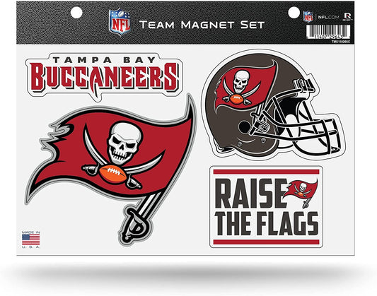 Tampa Bay Buccaneers Multi Magnet Set 8.5x11 Inch Sheet Die Cut Auto Home by Fielders Choice