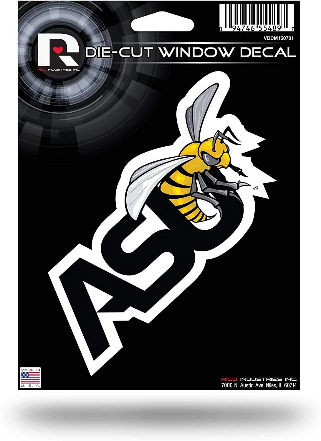 Alabama State University Hornets 5 Inch Die Cut Flat Vinyl Decal Sticker Adhesive Backing by Fielders Choice
