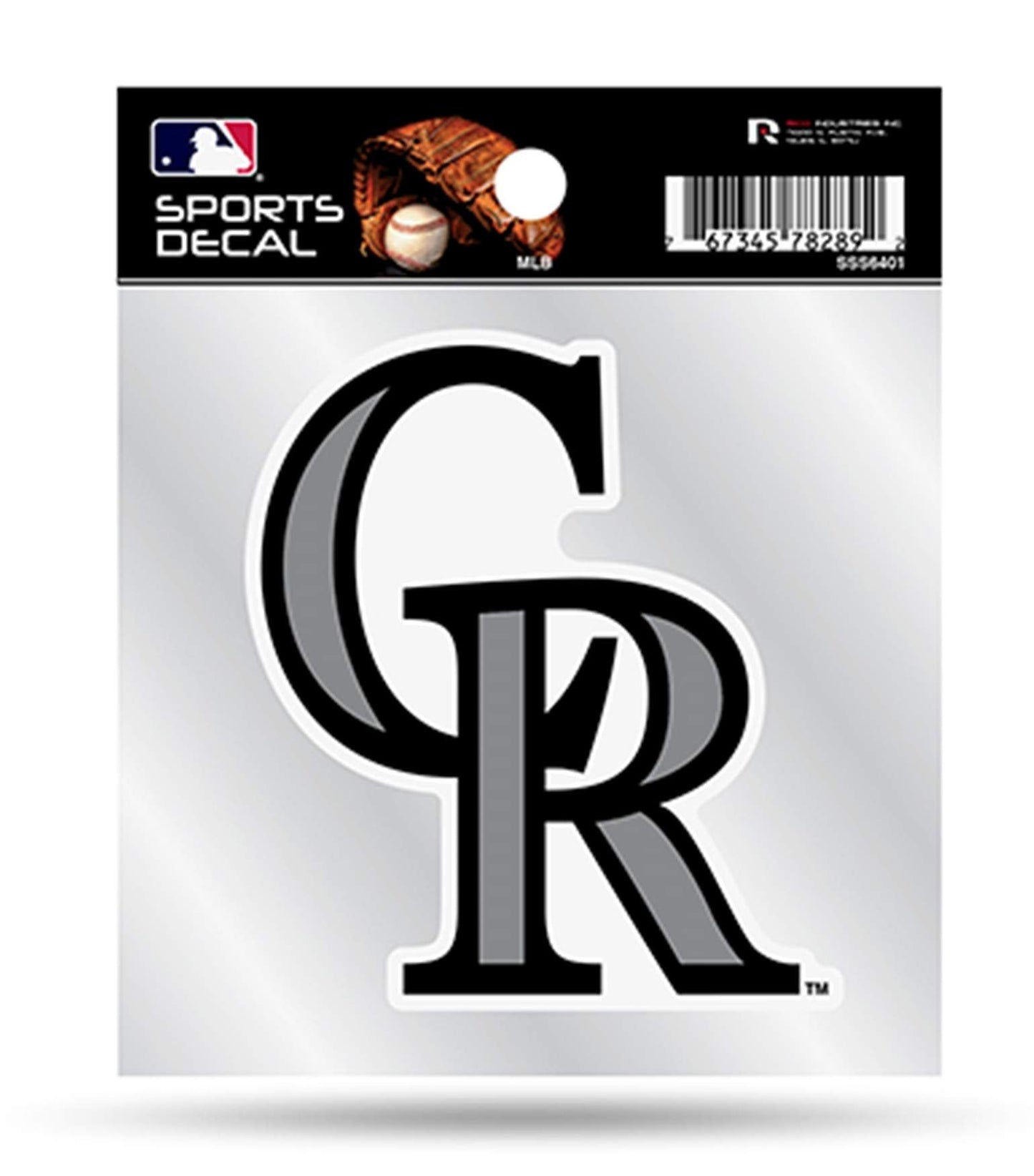 Rockies Clear Backer Decal W/Primary Logo (4"X4") SSS6401 Rockies Clear Backer Decal W/Primary Logo (4"X4") by Fielders Choice