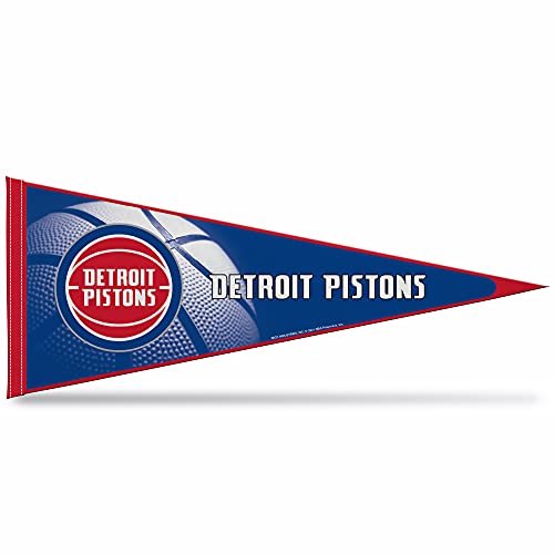 Detroit Pistons Pennant 12x30 Inch Soft Felt by Fielders Choice