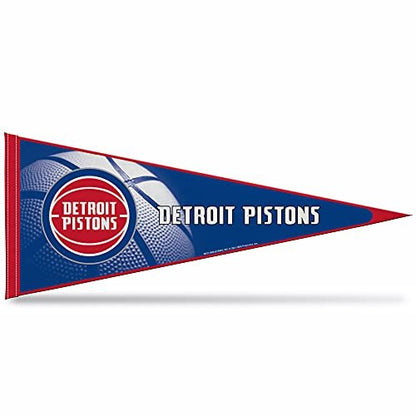 Detroit Pistons Pennant 12x30 Inch Soft Felt by Fielders Choice