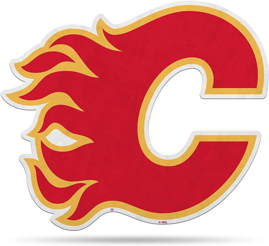 Calgary Flames Pennant Primary Logo 18 Inch Soft Felt by Fielders Choice