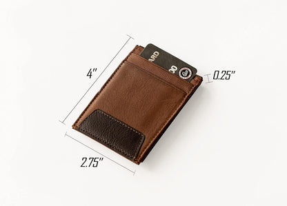 Toronto Raptors Premium Black Leather Wallet, Front Pocket Magnetic Money Clip, Laser Engraved, Vegan by Fielders Choice