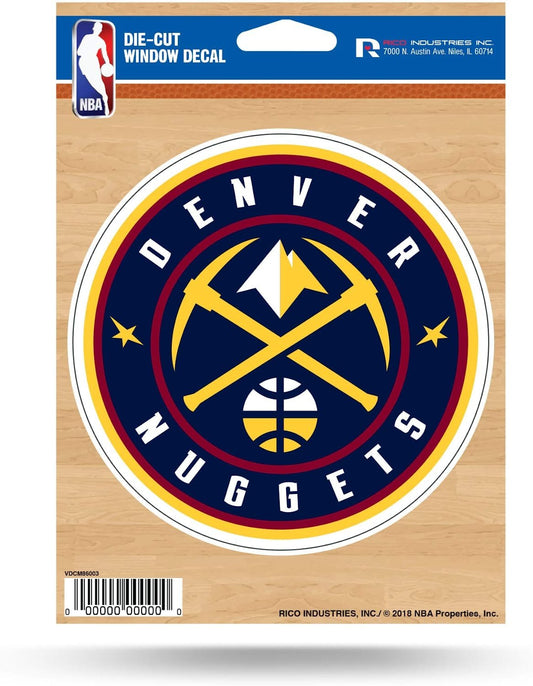 Denver Nuggets 5 Inch Decal Sticker Die Cut Flat Vinyl by Fielders Choice