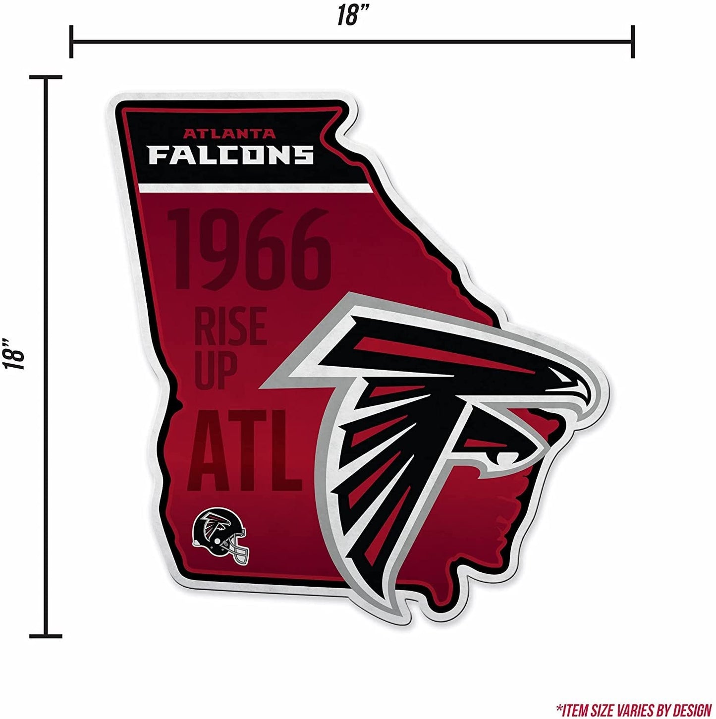 Atlanta Falcons Pennant State Shape 18 Inch Soft Felt by Fielders Choice