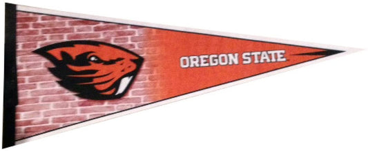 Oregon State University Beavers Soft Felt Pennant, Primary Design, 12x30 Inch, Easy To Hang by Fielders Choice