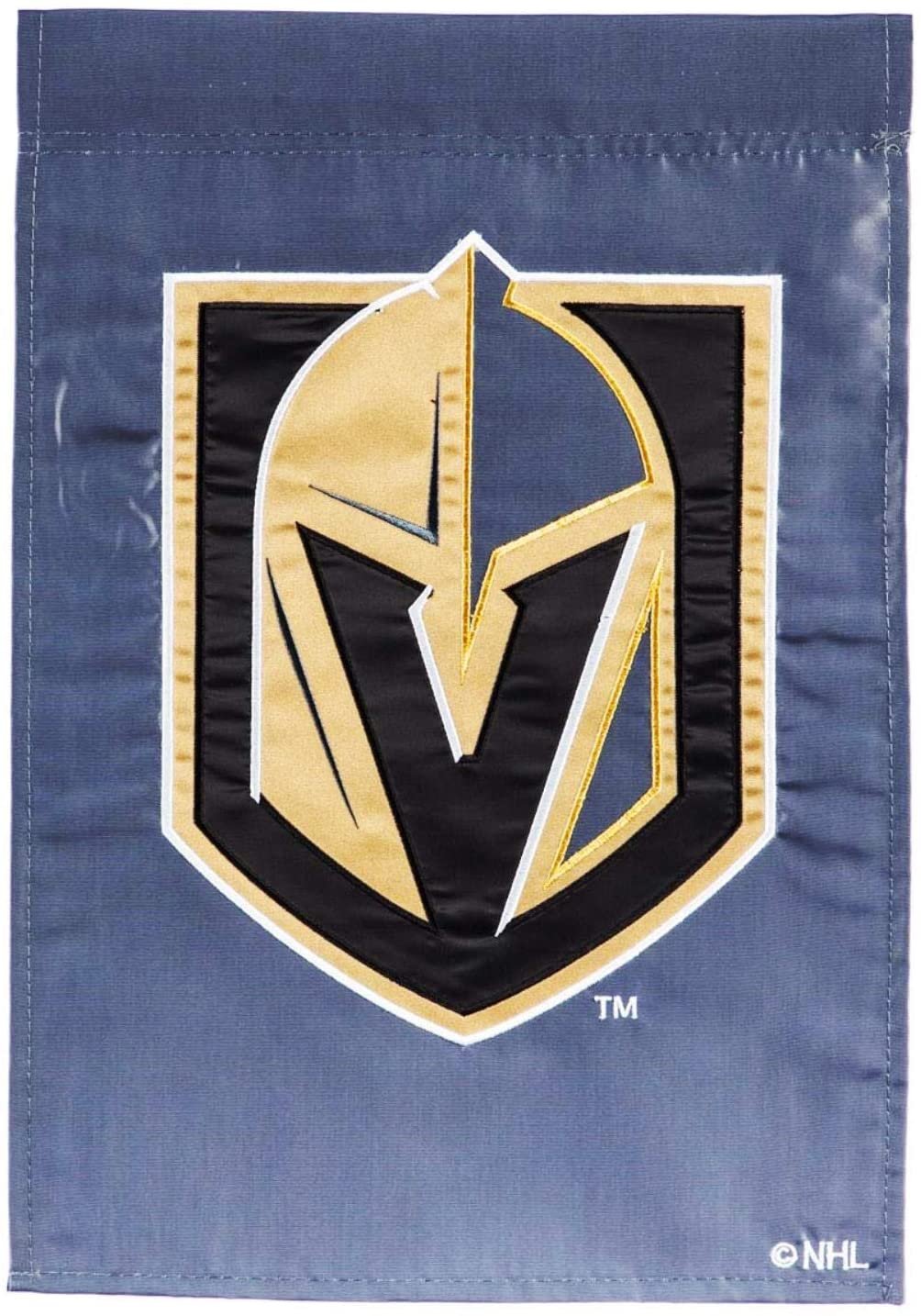 Vegas Golden Knights Premium Double Sided Garden Flag Banner, Embroidered, 13x18 Inch, Display Pole Sold Separately by Fielders Choice